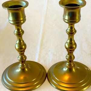 Brass candle holders